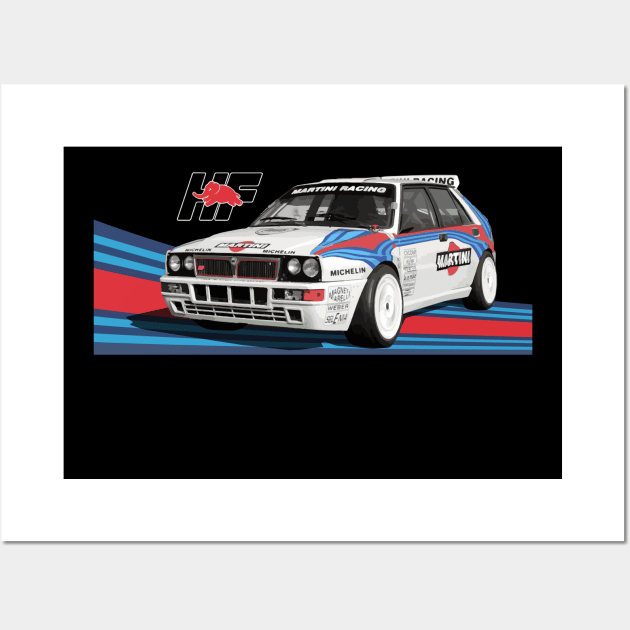 Lancia Delta HF integrale Group A Wall Art by cowtown_cowboy